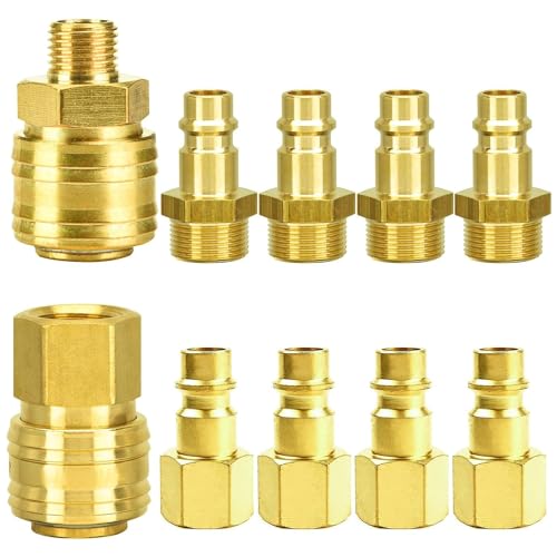 Bogoro 10 Stück 1/4"BSP Druckluftkupplung,Druckluft Zubehör,Luftkompressor-Fittings Schnellanschluss Für Schläuche Kupplungsstecker,Luftleitung Schlauch Kompressor Fitting Kupplungen Bogoro 10 Stück 1/4"BSP Druckluftkupplung,Druckluft Zubehör,Luftkompressor-Fittings Schnellanschluss Für Schläuche Kupplungsstecker,Luftleitung Schlauch Kompressor Fitting Kupplungen von Bogoro