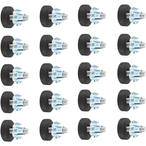 Bogoro Möbelfüße 20 Stück - Verstellbar mit Einschlagmutter M6Ø 22mm - Für Tische, Stühle, Schränke & Sofa von Bogoro