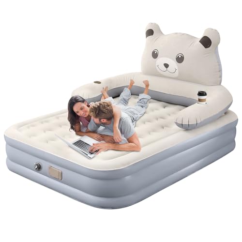 Bogseth Luftmatratze Selbstaufblasend 2 Personen mit Elektrischer Luftpumpe, Selbstaufblasend Luftbett 2 Personen mit Pumpe, Aufblasbares Bett, Schlaf Luftmatratze Schlafmatratze, 200 * 150 * 43cm von Bogseth