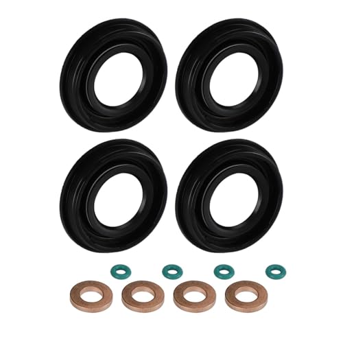 Bohaner Einspritzdüsen Dichtungen 6C1Q-6K780-A 1372494 Kraftstoffeinspritz Injektor Dichtungssatz Unterlegscheiben O-Ring Set Für Transit MK7 2.2 2.4 3.2 TDCI 2006+ 6C1Q-9M577-AB (12STK., 12) von Bohaner