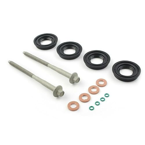 Bohaner Einspritzdüsen Dichtungen 6C1Q-6K780-A 1372494 Kraftstoffeinspritz Injektor Dichtungssatz Unterlegscheiben O-Ring Set Für Transit MK7 2.2 2.4 3.2 TDCI 2006+ 6C1Q-9M577-AB (14STK., 14) von Bohaner