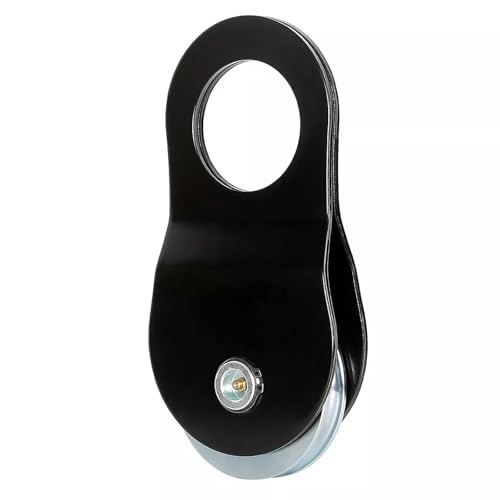 Bohaner Umlenkrolle Seilwinde aus Stahl bis 8t Zuglast Lenkrolle zur Umleitung des Seilzugs mit beweglichen Seitenteilen Forstseilwinde Seilrolle Offroad Seilzug Schwarz (8T) von Bohaner