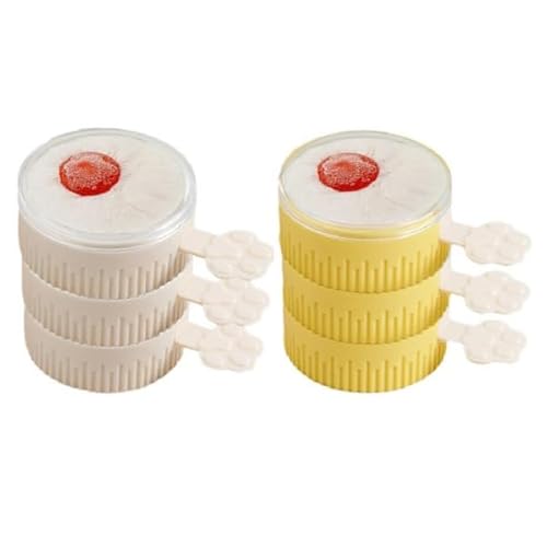 6X Wiederverwendbare Eispopformen,Multilayer Eispop,Eisformen Für Hausgemachte | Schnelle Entformung & Platzsparende Lagerung | Perfekt Für Küche, Picknick & Schulpausen | BPA Freies Silikon von Bohany