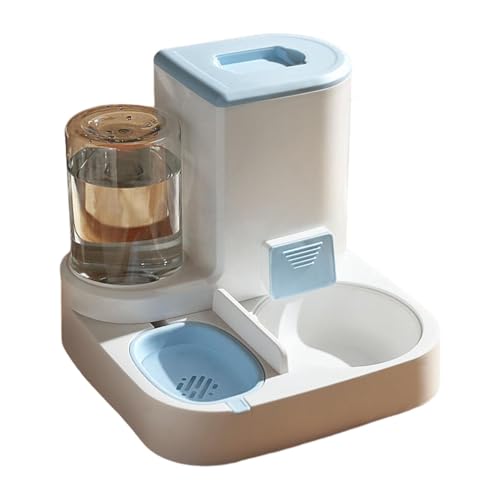 Bohany Automatischer Futterautomat für Haustiere, Automatisches Wasser- und Futternapf-Set für Katzen, Schwerkraft-Futterspender für Haustiere mit automatischer Trinkflasche, Futterspender für Katzen Bohany Automatischer Futterautomat für Haustiere, Automatisches Wasser- und Futternapf-Set für Katzen, Schwerkraft-Futterspender für Haustiere mit automatischer Trinkflasche, Futterspender für Katzen von Bohany