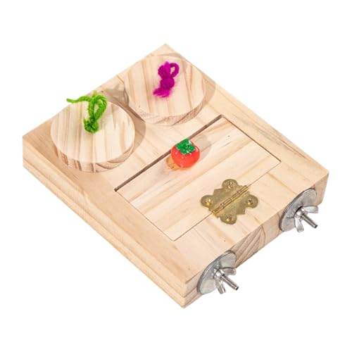 Bohany Futterspielzeug - Vogelschnüffelbox - Interaktives Spielzeug Zur Geistigen Förderung Mit Naturholz-Schnabelpflege Für Nistverhalten Flugübungen Und Sicheren Käfigspielplatz Bohany Futterspielzeug - Vogelschnüffelbox - Interaktives Spielzeug Zur Geistigen Förderung Mit Naturholz-Schnabelpflege Für Nistverhalten Flugübungen Und Sicheren Käfigspielplatz von Bohany