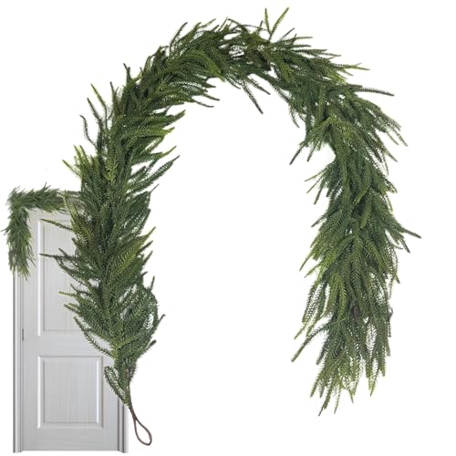 Bohany Outdoor Weihnachtsgirlande,Künstlicher Vordeko | Weihnachtsbaumschmuck Girlande Deko Für Winter Kamin Tisch Tür Fenster Küche Innen Draußen von Bohany