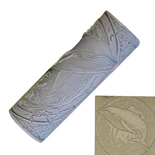 Bohany Texturwalze Für Ton,Blumenvogelmuster Rollstiftwalze,Tonfliesen Rolling Pin,Kunst-und Handwerksmarken,Keramikdruck,Tonrollenwerkzeug,Keramikwerkzeuge Für Keramik Für Keramik Tonhandwerk von Bohany