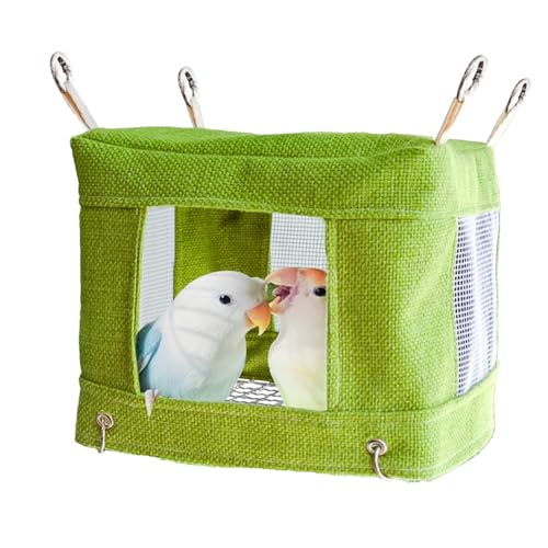Bohany Vogelbett Für Käfig - Wellensittich Haus,Schlafzelt Mit Atmungsaktivem Bodennetz Zur Ruhe Und Zucht Für Nymphensittich Kanarienvogel Sittich Fink Bohany Vogelbett Für Käfig - Wellensittich Haus,Schlafzelt Mit Atmungsaktivem Bodennetz Zur Ruhe Und Zucht Für Nymphensittich Kanarienvogel Sittich Fink von Bohany