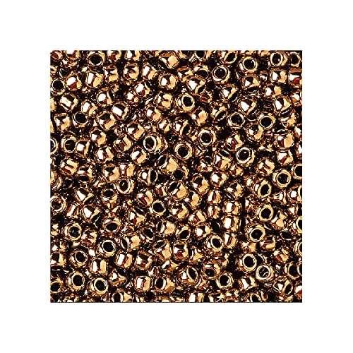 10 g TOHO Round Seed Beads Rocailles, size 11/0, Bronze (# B), Japan, Glass von Bohemia Crystal Valley