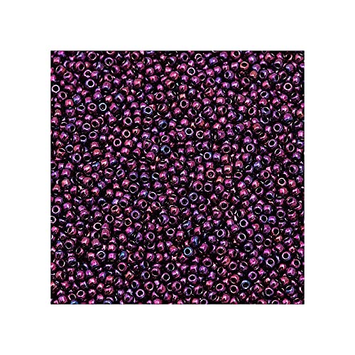 10 g Rocailles TOHO seed beads, 11/0 (2.2 mm) Higher Metallic Dark Amethyst (#503) (Rocailles Toho Samenperlen Dunkler Amethyst) von Bohemia Crystal Valley