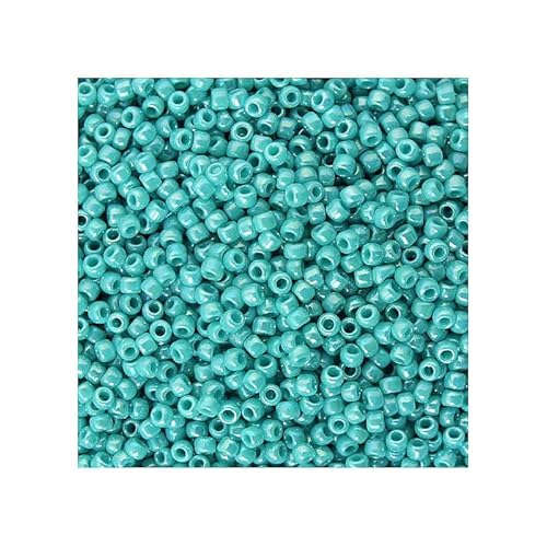 10 g Rocailles TOHO seed beads, 11/0 (2.2 mm) Opaque Rainbow Turquoise (#413) (Rocailles Toho Samenperlen Opaken Türkis) von Bohemia Crystal Valley