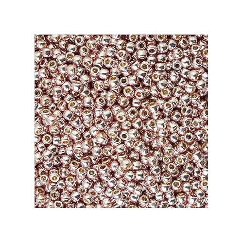10 g TOHO Round Seed Beads Rocailles, size 11/0, Permanent Finish Galvanized Fairy Wings (# PF552), Japan, Glass von Bohemia Crystal Valley