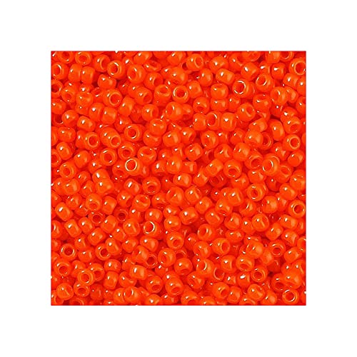10 g Rocailles TOHO seed beads, 11/0 (2.2 mm) Sunset Orange Opaque (#50) (Rocailles Toho Samenperlen Opacke Orange) von Bohemia Crystal Valley