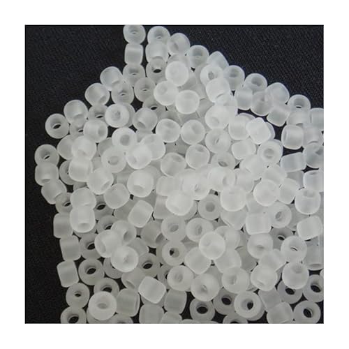 10 g TOHO Round Seed Beads Rocailles, size 11/0, Transparent Frosted Crystal (# 1F), Japan, Glass von Bohemia Crystal Valley