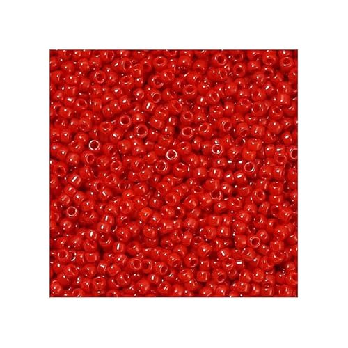 10 g TOHO Round Seed Beads Rocailles, size 8/0, Opaque Cherry (# 45A), Japan, Glass von Bohemia Crystal Valley