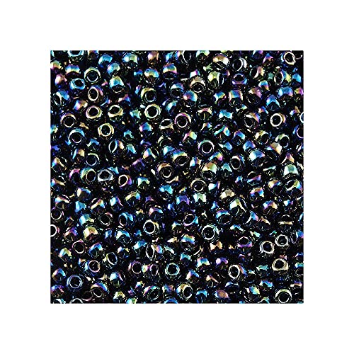 10 g Rocailles TOHO seed beads, 8/0 (3 mm) Rainbow Metallic iris (#86) (Rocailles Toho Samenperlen Rainbow Iris) von Bohemia Crystal Valley