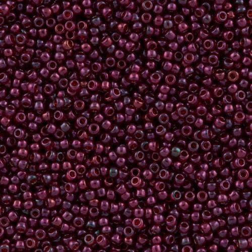 10 g TOHO Round Rocailles Seed Beads Japan (small) 11/0 (2.2 mm) Gold lustered Raspberry 332 von Bohemia Crystal Valley