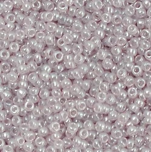 10 g TOHO Round Seed Beads Rocailles, size 11/0, Ceylon Grape Mist (# 151), Japan, Glass von Bohemia Crystal Valley