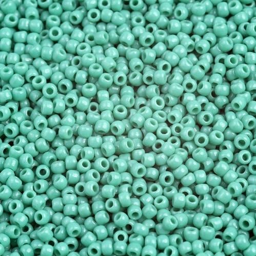 10 g TOHO Round Seed Beads Rocailles, size 11/0, Opaque Dark Turquoise (# 55D), Japan, Glass von Bohemia Crystal Valley