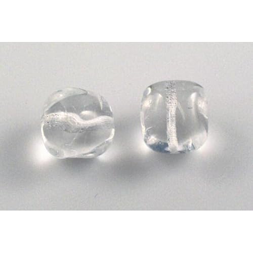 10pcs Gepresste Perlen 14 x 13 mm, Kristall (30), Böhmisches Kristall Glas, Tschechien 11130360 Pressed Beads von Bohemia Crystal Valley