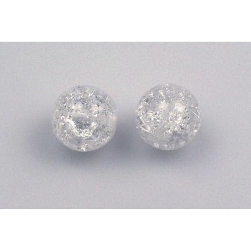 10pcs Runde gepresste Perlen 14 mm, Kristall geknackt (30-85500), Böhmisches Kristall Glas, Tschechien 11119001 Round Pressed Beads von Bohemia Crystal Valley