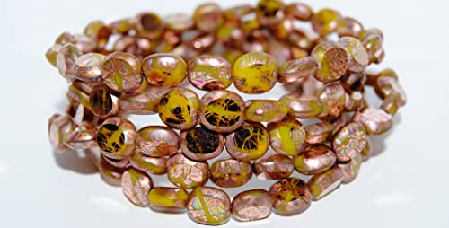 150 stk Tisch geschnittene Süßigkeitenperlen (84040 Batika Miwi), Glas, Tschechische Republik, Größe 10 x 9 mm (0.39 x 0.35 in) von Bohemia Crystal Valley