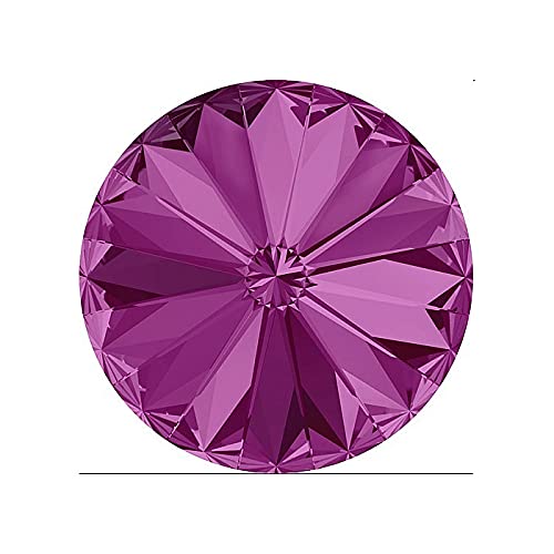 2 stk SWAROVSKI CRYSTALS Stones Rivoli 1122 Chaton, SS47 (10 mm) Fuchsia F (Swarovski-Kristalle Steine ​​Rivoli 1122 Chaton Violett) von Bohemia Crystal Valley