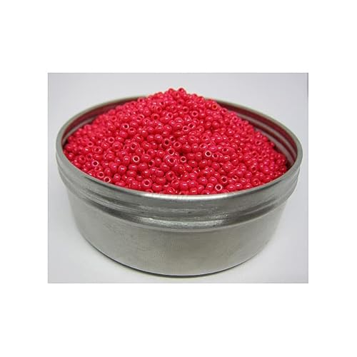 20 g Rocailles PRECIOSA seed beads, 10/0 (approx. 2.3 mm) Red (Terra Intensive) (Rocailles preciosa Samenperlen) von Bohemia Crystal Valley