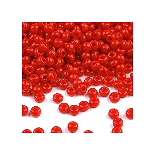 20 g Rocailles PRECIOSA seed beads, 10/0 (approx. 2.3 mm) coral (Rocailles Preciosa-Samenperlen Rote Koralle) von Bohemia Crystal Valley