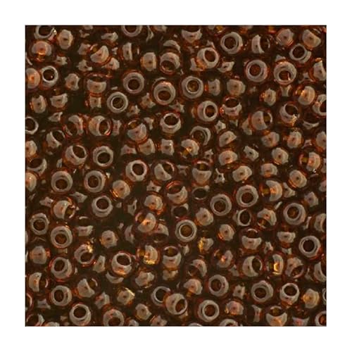 20 g Rocailles PRECIOSA seed beads, 10/0 (approx. 2.3 mm) dark topaz (Rocailles preciosa Samenperlen Topaz Brown) von Bohemia Crystal Valley