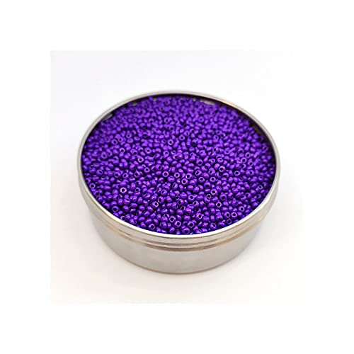 20 g Rocailles PRECIOSA seed beads, 10/0 (approx. 2.3 mm) purple TERRA INTENSIVE (Rocailles Preciosa-Samenperlen Lila gefärbt) von Bohemia Crystal Valley