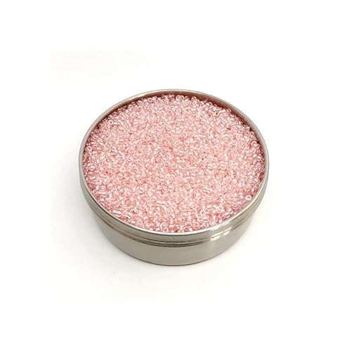 20 g Rocailles PRECIOSA seed beads, 11/0 (approx. 2.1 mm) Crystal pearl pastel pink (Rocailles preciosa Samenperlen) von Bohemia Crystal Valley