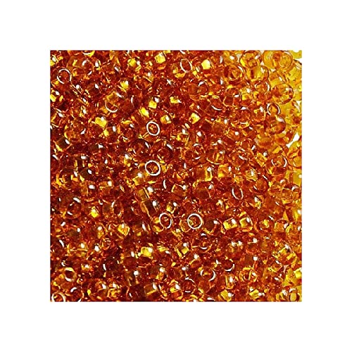 20 g Rocailles PRECIOSA seed beads, 11/0 (approx. 2.1 mm) topaz (Rocailles Preciosa-Samenperlen Topaz Brown.) von Bohemia Crystal Valley