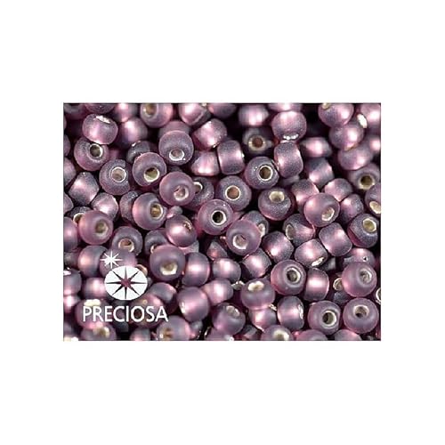 20 g Rocailles PRECIOSA seed beads, 6/0 purple silver lined (Rocailles preciosa Samenperlen) von Bohemia Crystal Valley