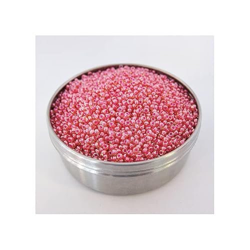 20 g Rocailles PRECIOSA seed beads, 8/0 light topaz pink delay (Rocailles preciosa Samenperlen Leichte Topaz Pink Verzögerung) von Bohemia Crystal Valley