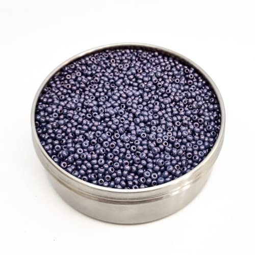 20 g Rocailles PRECIOSA seed beads, 8/0 opal violet luster (Rocailles preciosa Samenperlen Opal violettes Glanz) von Bohemia Crystal Valley