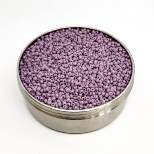 20 g Rocailles PRECIOSA seed beads, 8/0 tan pinkish-purple luster (Rocailles preciosa Samenperlen Tan pinkfarbener Glanz) von Bohemia Crystal Valley