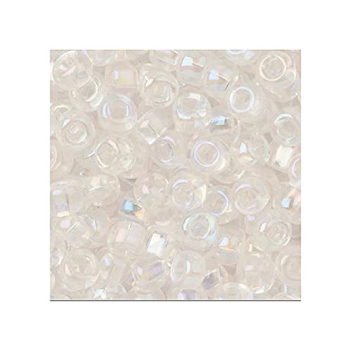 250 g Rocailles PRECIOSA seed beads, 10/0 (approx. 2.3 mm) crystal rainbow (Rocailles Preciosa-Samenperlen Crystal Rainbow) von Bohemia Crystal Valley