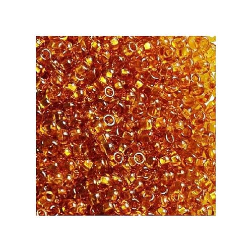 250 g Rocailles PRECIOSA seed beads, 10/0 (approx. 2.3 mm) topaz (Rocailles Preciosa-Samenperlen Topaz Brown.) von Bohemia Crystal Valley