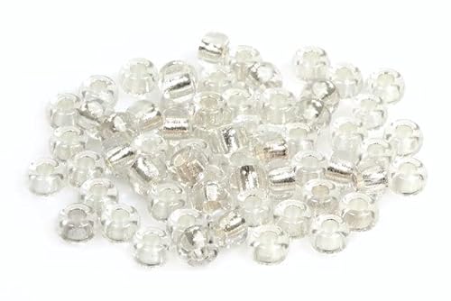 300pcs Gepresste Perlen Pony Bagel 6 mm, Kristall 81800 (30-81800), Böhmisches Kristall Glas, Tschechien 11149017 Großhandlespackung Pressed Beads Pony Bagel von Bohemia Crystal Valley