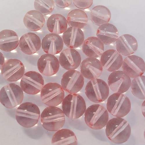 36 pcs Czech Glass Round Beads 8 mm Pink von Bohemia Crystal Valley
