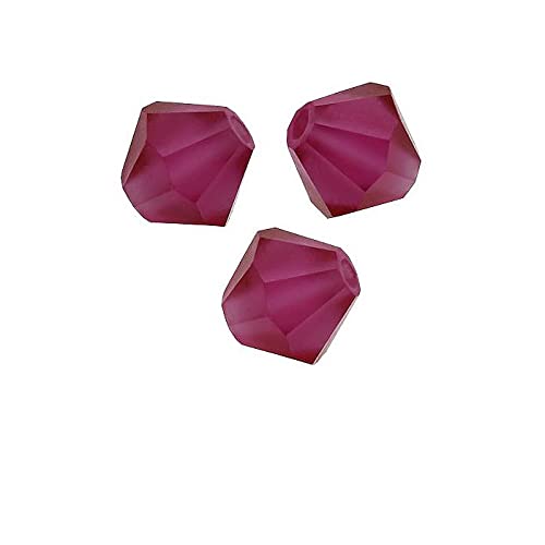 36 stk Bicone PRECIOSA MC Bead Rondelle Xilion, 3.6 x 4 mm fuchsia matte (BICONE PRECIOSA MC BEAD RONDELLE XILION Fuchsia Matt) von Bohemia Crystal Valley