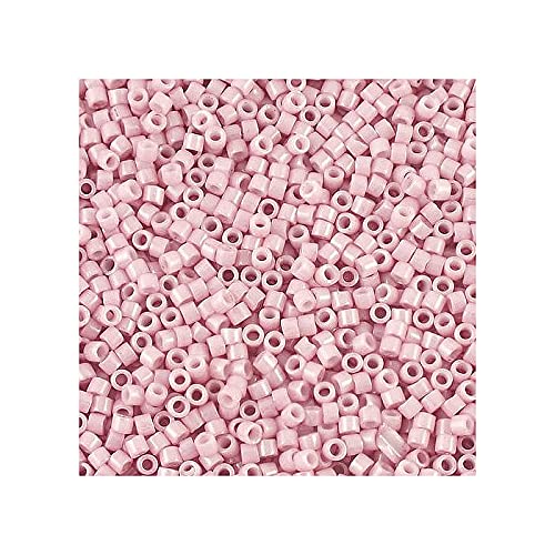 5 g Miyuki Delica Rocailles Seed Beads, 11/0 (1.6 mm) Antique Rose Opaque Luster (Miyuki Delica Rocailles Samenperlen Opaque antiker Rosenglanz) von Bohemia Crystal Valley
