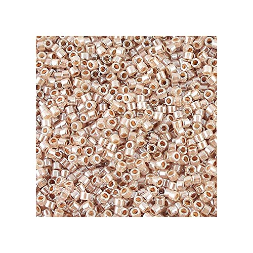 5 g Miyuki Delica Rocailles Seed Beads, 11/0 (1.6 mm) Ceylon Lt. Cinnamon (Miyuki Delica Rocailles Samenperlen Ceylon Brown) von Bohemia Crystal Valley