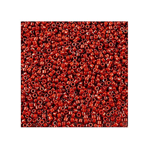 5 g Miyuki Delica Rocailles Seed Beads, 11/0 (1.6 mm) Duracoat Opaque Maroon (Miyuki Delica Rocailles Samenperlen Braune undurchsichtiger Duracoat) von Bohemia Crystal Valley