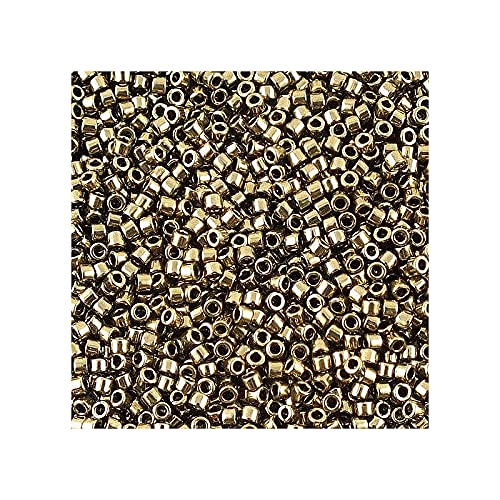 5 g Miyuki Delica Rocailles Seed Beads, 11/0 (1.6 mm) Metallic Bronze (Miyuki Delica Rocailles Samenperlen Bronze metallic) von Bohemia Crystal Valley