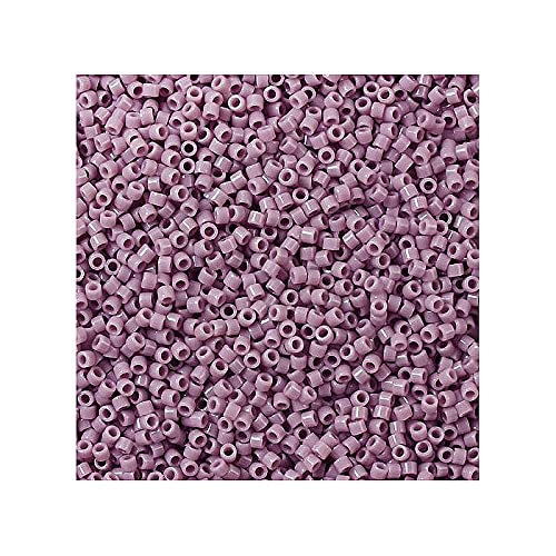 5 g Miyuki Delica Rocailles Seed Beads, 11/0 (1.6 mm) Opaque Lilac (Miyuki Delica Rocailles Samenperlen Opaque lila) von Bohemia Crystal Valley