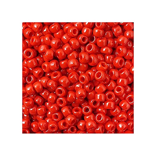 5 g Rocailles TOHO seed beads, 15/0 (1.5 mm) Opaque Red Pepper (#45) (Rocailles Toho Samenperlen Ungenau rot) von Bohemia Crystal Valley