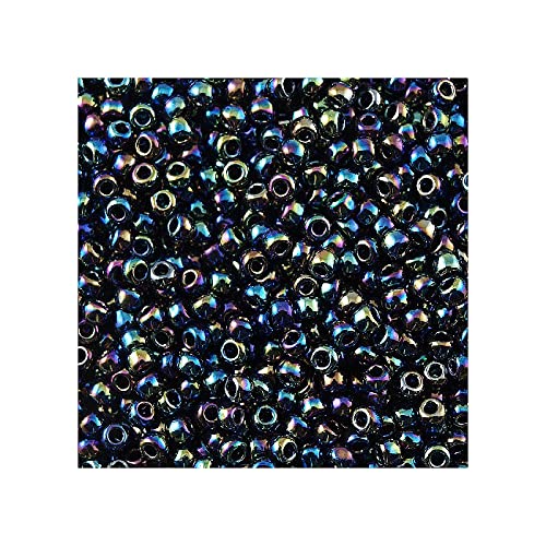 5 g Rocailles TOHO seed beads, 15/0 (1.5 mm) Rainbow Metallic iris (#86) (Rocailles Toho Samenperlen Rainbow Iris.) von Bohemia Crystal Valley