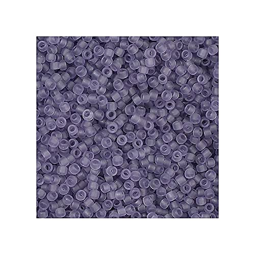 5 g Rocailles TOHO seed beads, 15/0 (1.5 mm) Transparent Frosted Sugar Plum (#19f) (Rocailles Toho Samenperlen Transparentes meirates violett) von Bohemia Crystal Valley